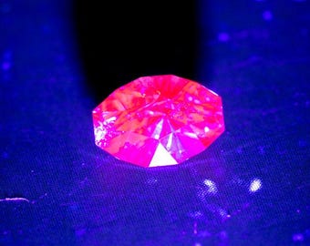 Dragon Garnet / Color Change Fluorescent Chromium-Vanadium Malaya 0.62 Ct Rare Gem, For Unique Jewelry, Video!