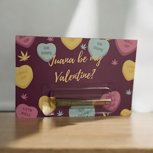 Valentinstag Karte, 420, Karten, Gruß, Lustig, Geburtstag, Weihnachten, Thanksgiving, Marihuana, Kush, Liebe, galentinte, Valentinsgrüßen