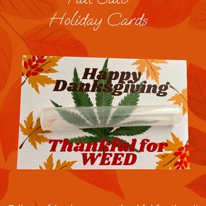 Danksagungs-Karte, Pre-Roll-Karte, Gelenkkarten, Gelenkhalter, 420, Karten, Begrüßung, Lustig, Geburtstag, Weihnachten, Erntedank, Marihuana, Kush