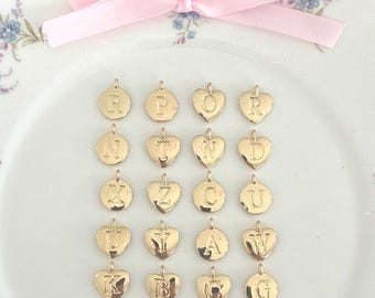 Plated Gold Letter Charms