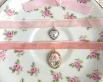 Goddess Pink Velvet Choker