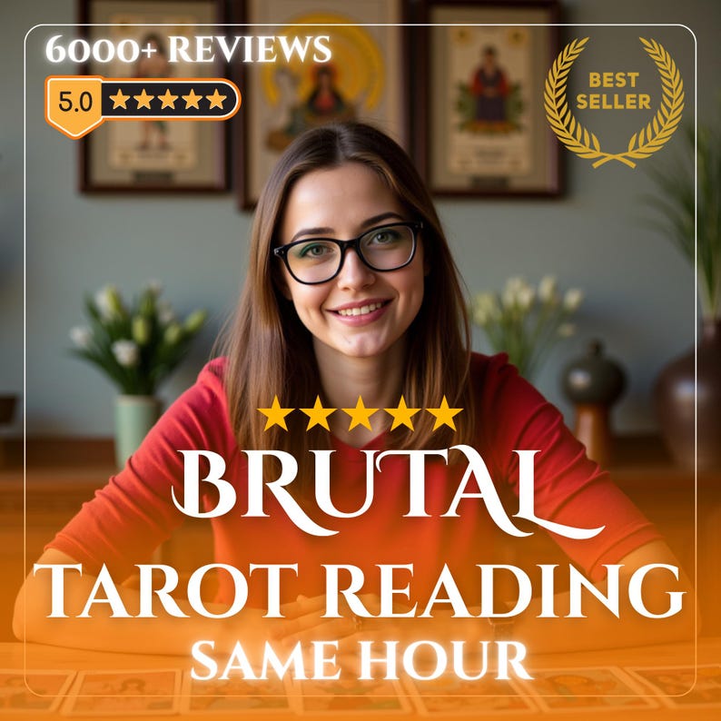 Lettura dei tarocchi brutale, lettura delle carte dei tarocchi, lettura dei tarocchi in giornata, lettura psichica onesta, tarocchi brutali immagine 1