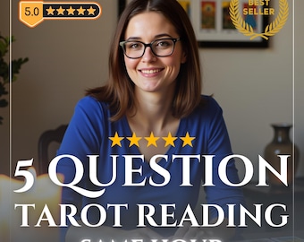 5 Question Tarot Reading, Tarot Cards Reading, Same Day Tarot Reading, Honest Psychic Reading