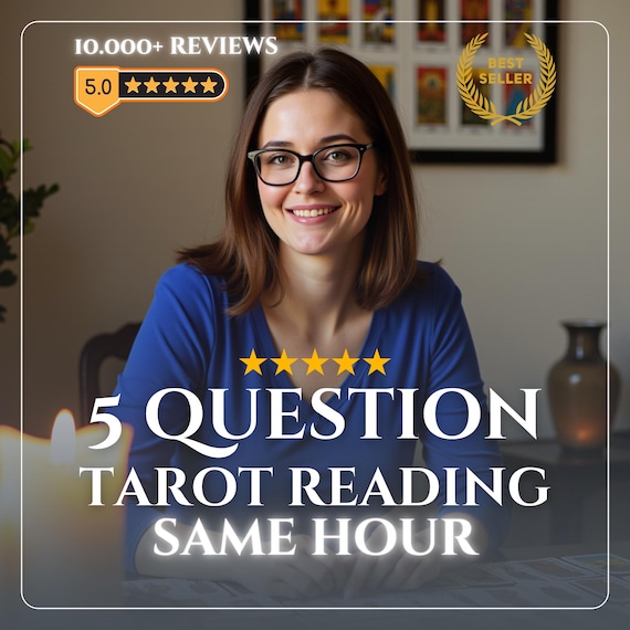 5 Question Tarot Reading, Tarot Cards Reading, Same Day Tarot Reading, Honest Psychic Reading