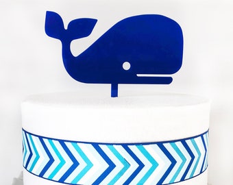 Whale cake topper, Baby shower cake topper, Birthday cake topper, gold acrylic cake topper, wood cake topper, wedding cake topper
