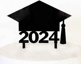 Graduation Cap cake topper, Graduation 2024 cake topper, Grad cap cake topper, Grad 2024 cake topper, Grad hat,