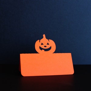 Pumpkin Place Cards, Halloween place cards, Halloween wedding, Halloween dinner party, Wedding place cards, wedding escort card image 3