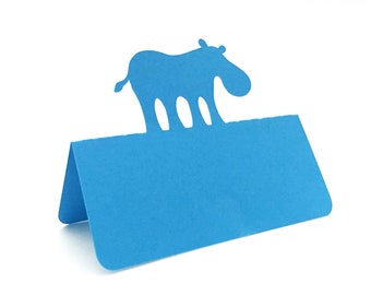 Hippo Place Cards, Baby shower, Wedding place cards, baptism, baptism lunch, bar mitzvah, bat mitzvah