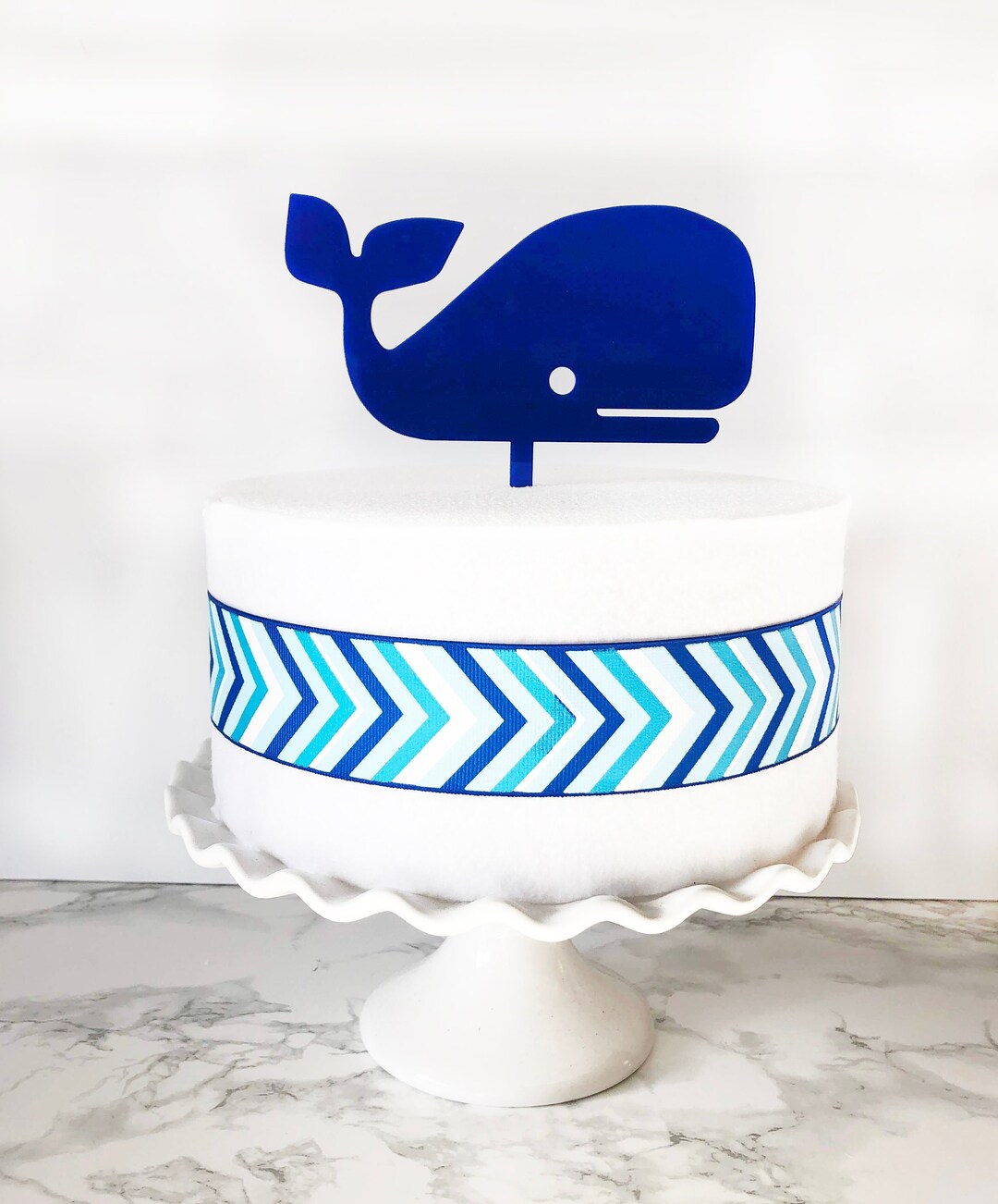 Whale Cake Topper, Baby Shower Cake Topper, Birthday Cake Topper, Gold