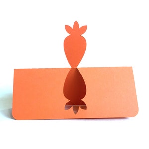 Carrot Place Cards, Meal Choice, Vegan, Vegetarian place card, wedding place cards, escort cards, farm wedding image 2