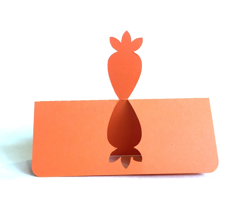 Carrot Place Cards, Meal Choice, Vegan, Vegetarian place card, wedding place cards, escort cards, farm wedding image 2