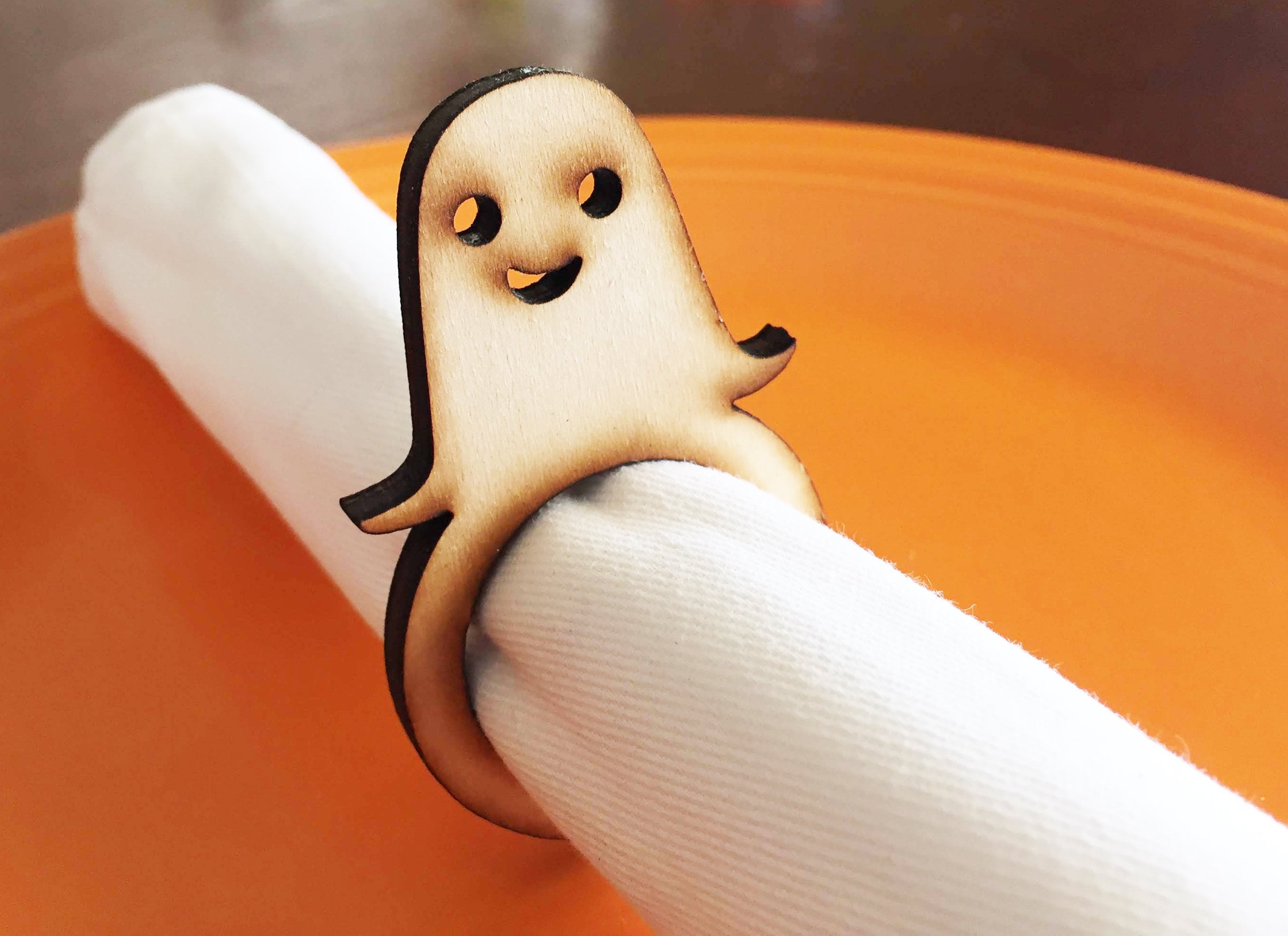 Ghost Wood Napkin Rings Halloween Dinner Halloween Wedding Dinner party