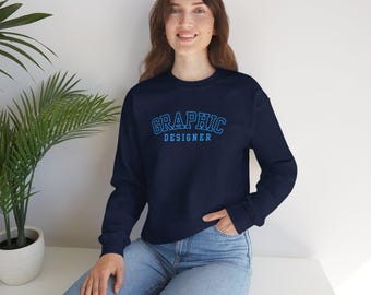 Designer University Crewneck Sweatshirt for Digital Artists Website Graphic Designers