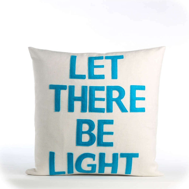 Let there be light 16X16 inch throw pillow decorative pillow throw pillow