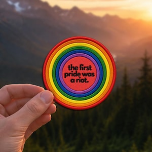 Broderad stryklapp med regnbågsmotiv, regnbågsmärke för jackor, väskor, mössor, HBTQ+ Pride-accessoarer