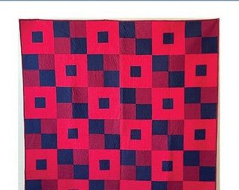 Little Boxes Easy Quilt PDF Pattern 6 Sizes