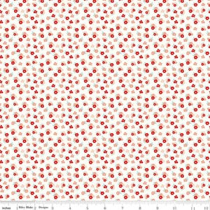 Riley Blake You & Me Tossed Floral Cream C15404-CREAM Quilting Fabric