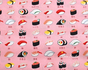 Japanese Fabric Sushi Pink