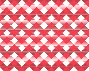 Wide Back Bee Ginghams Cayenne 108" Wide Quilt Back Fabric Lori Holt Riley Blake Designs by Half Yard