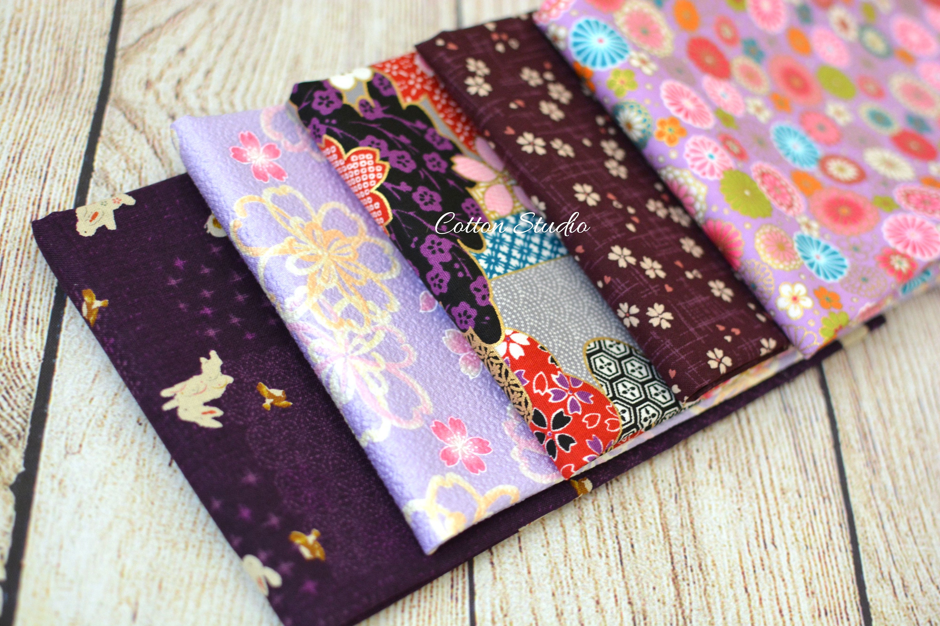 Japanese Fabric Fat Quarters Fat Quarter Bundle Set Kimono Etsy