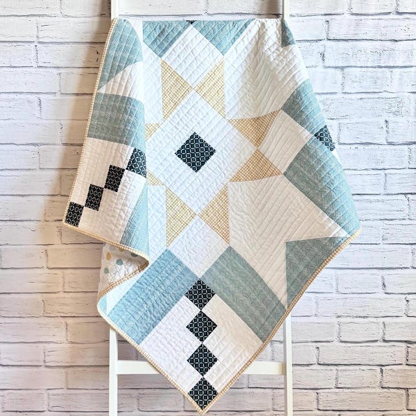Super Star Baby Boy Quilt Kit 36x 36 - Sweet Little Friends