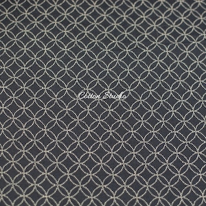 Traditional Japanese Fabric Shippo Indigo Navy Blue Fat Quarter or By the half yard