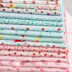 Poppie Cotton Market Day by Amy Jordan Fat Quarter Bundle Fat Quarter Set Quilting Fabrics