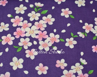 floral F3 @@108cm Japanese vintage kimono silk fabric/smooth weave/ purple base floral F3 @@108cm Japanese vintage kimono silk fabric/smooth weave/ purple base