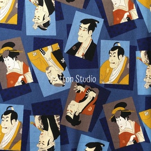 Japanese Fabric Ukiyoe Sharaku Clearance