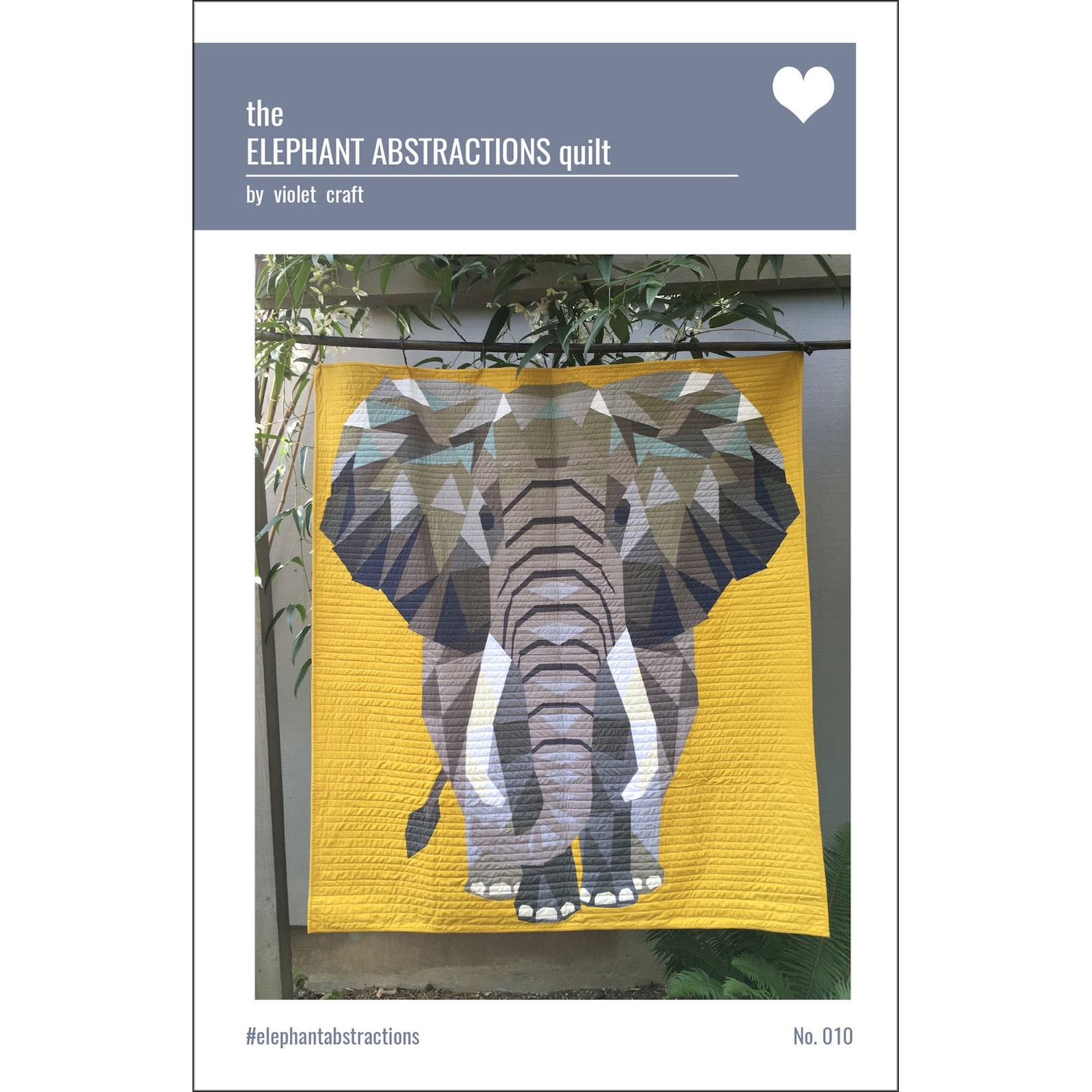 The Elephant Abstractions Quilt Kit Fabrics Only Pattern Not Etsy