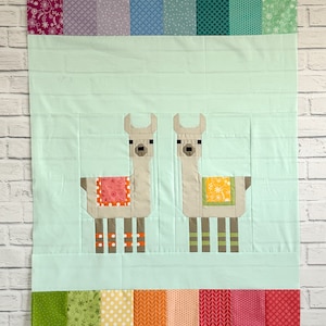 Little Llama Baby Quilt Kit Pattern by Elizabeth Hartman Gender Neutral