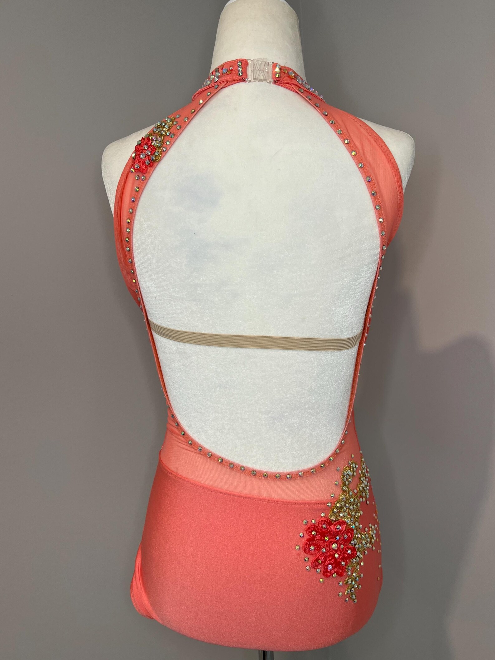 Coral One Piece Dance Costume Adult Small Etsy