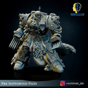 3D Printed Imperial Marine Master of the Order Beasts by Meshbrain Labs