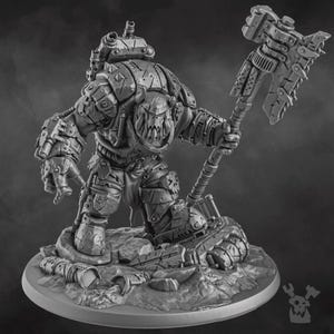 3d Printed Bull'War Ork Warboss by DakkaDakka Miniatures