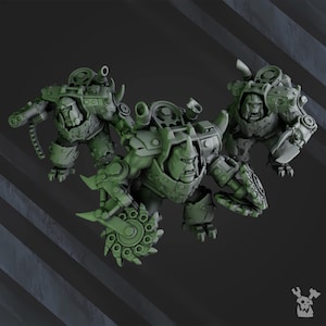 3d Printed &#39;Eavy Strikerz Posse x3 by DakkaDakka Miniatures