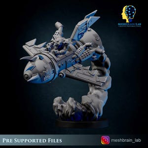 3D Printed Ork Flying Rocket by Meshbrain Labs