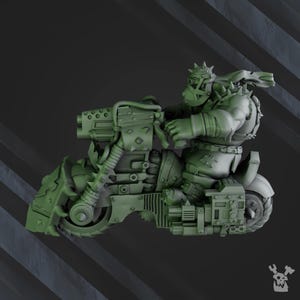 3d Printed Ork Biker Boyz by DakkaDakka Miniatures