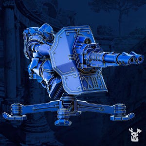 3D Printed Legio Prime Victrix Support Turret by DakkaDakka Miniatures