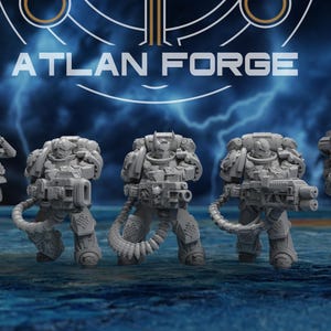 3D Printed Asgardian Demolishers x5 by Atlan Forge