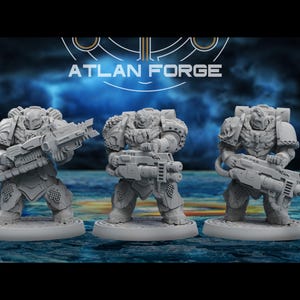 3D Printed Asgardian Heavy Aegis x5 by Atlan Forge