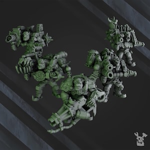 3d Printed Ork Maradaz x5 by DakkaDakka Miniatures