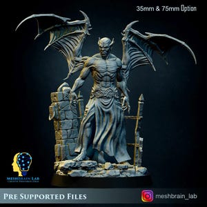 3d Printed Vampire Lord by Meshbrain labs