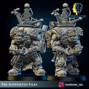 3D Printed Ork Big Mek by Meshbrain Labs