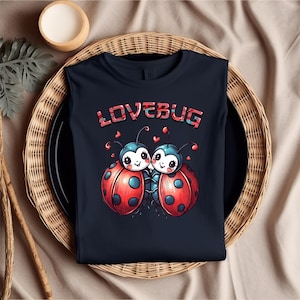 Couple Ladybug Valentine&#39;s Day | High-Quality PNG Files | Ready to Print | Digital Download