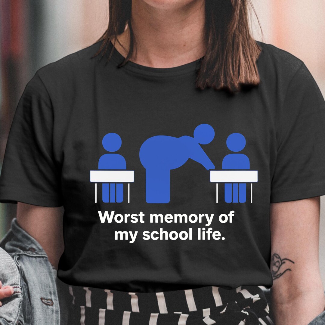Awkward Memory Meme Funny School Memory Meme Shirt β’ Awkward Teacher Moment Graphic Tee ...
