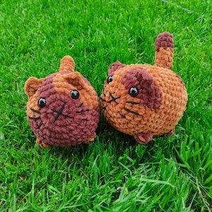 Lo-fi Cat, cuddly toy cat, crocheted cat plush toy