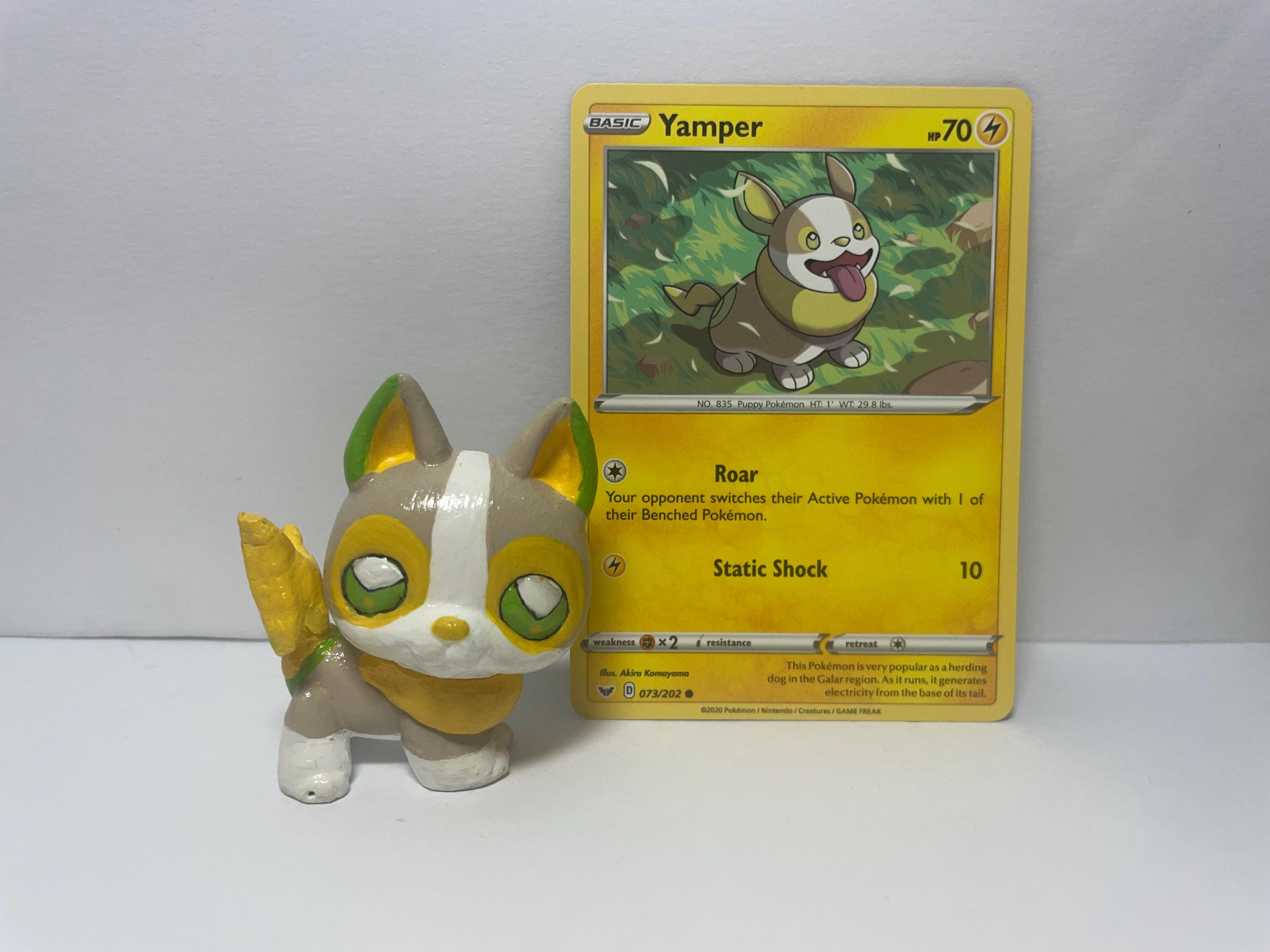 leafeon pokemon cards Yamper Illustration Rare Phantasmal Flames 099/094, NM Pokemon Card