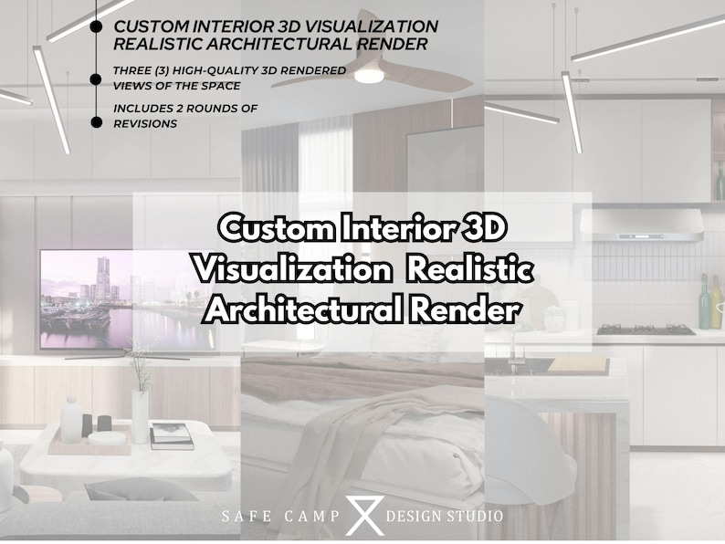 Custom Interior 3D Visualization, Realistic Architectural Render ...