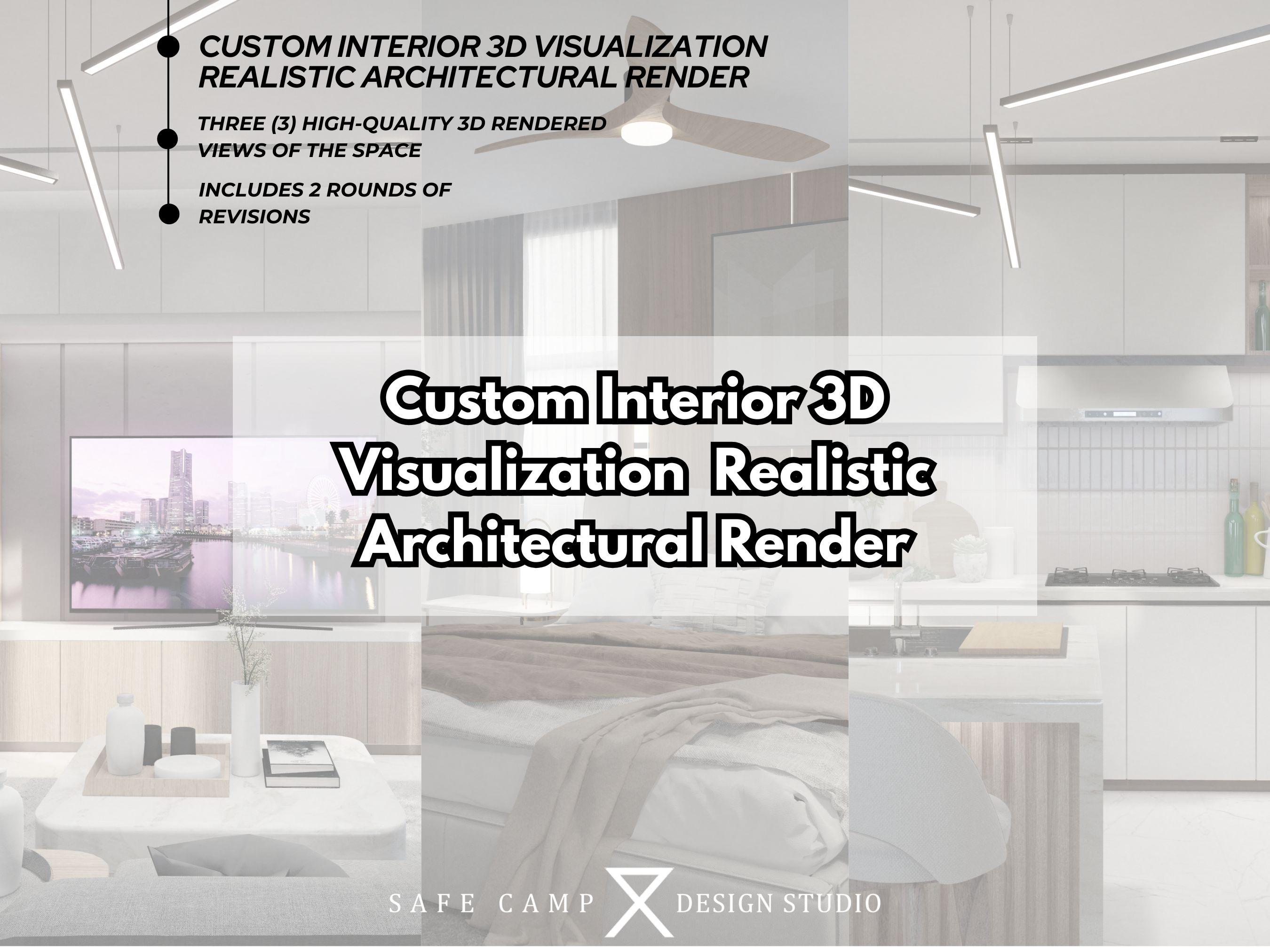 Custom Interior 3D Visualization, Realistic Architectural Render ...