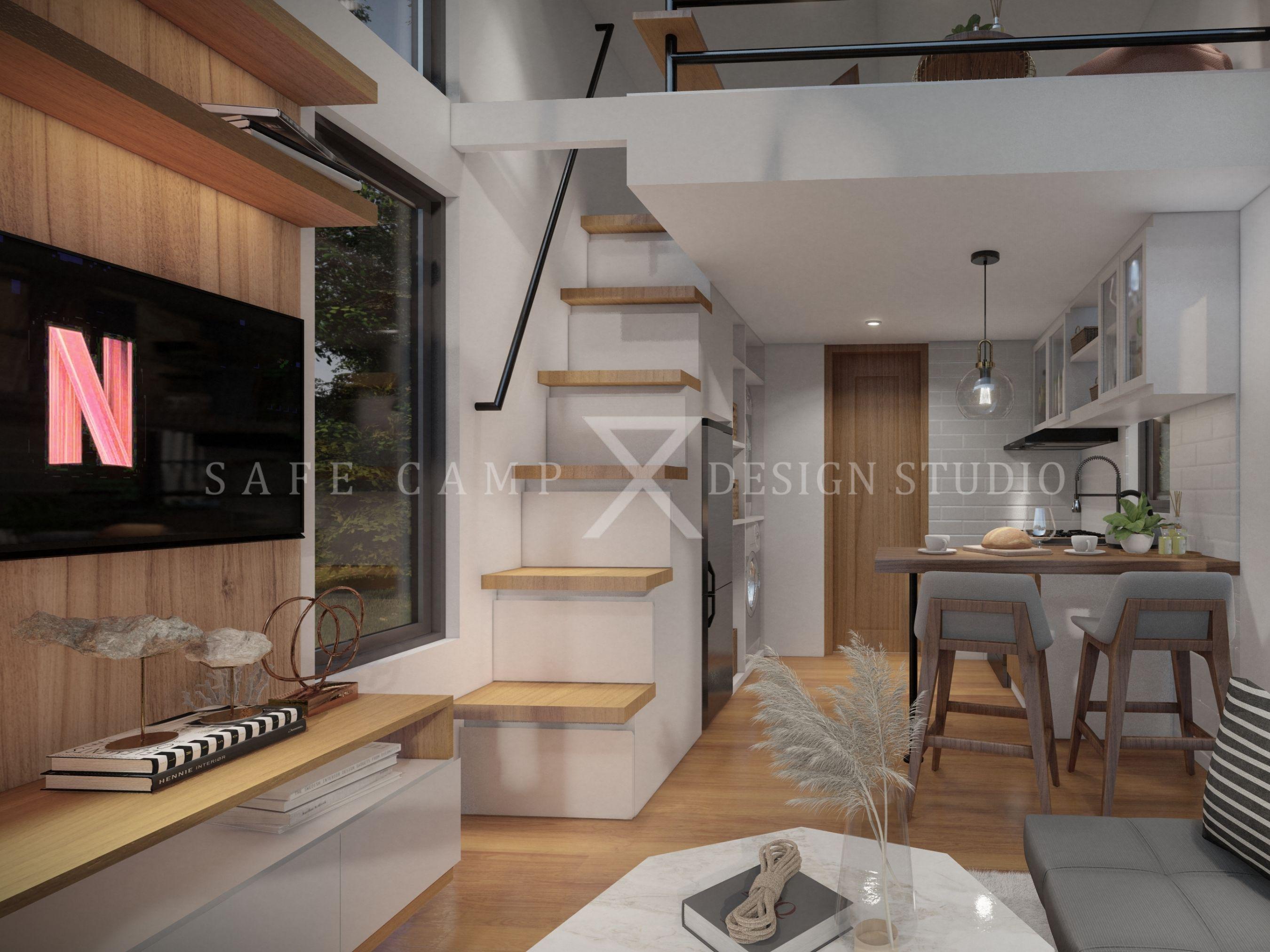 10'x20' Modern Tiny House Plan With Loft (A3 PDF) - Etsy